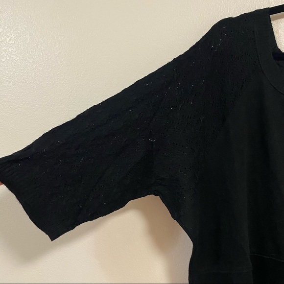 Lane Bryant Black Knit Sweater Dress size 26/28 - Picture 3 of 8